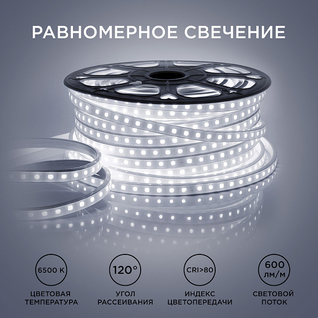 10-62 Светодиодная лента 220В, smd2835